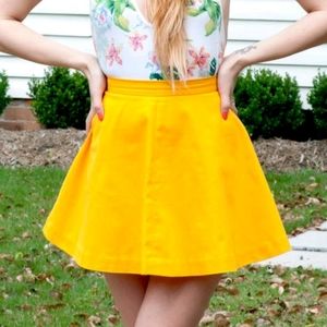 Vintage Yellow Cheer Skirt